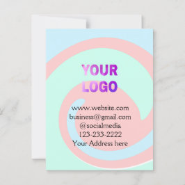 シンプルロゴミニマル/デザインをここに追加文字pos ポストカード