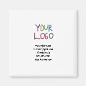 シンプルロゴミニマル/デザインをここに追加文字pos マグネット (正面)