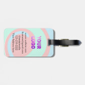 シンプルロゴミニマル/デザインをここに追加文字pos ラゲッジタグ (裏面横)