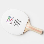 シンプルロゴミニマル/デザインをここに追加文字pos 卓球ラケット (横)