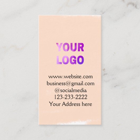 シンプルロゴミニマル/デザインをここに追加文字pos 名刺 (正面)