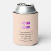 シンプルロゴミニマル/デザインをここに追加文字pos 缶クーラー (缶裏面)