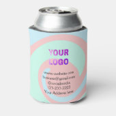 シンプルロゴミニマル/デザインをここに追加文字pos 缶クーラー (缶裏面)