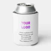 シンプルロゴミニマル/デザインをここに追加文字pos 缶クーラー (缶裏面)