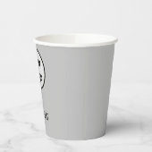 シンプルロゴモダン紙カップの追加 紙コップ (左)