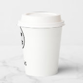 シンプルロゴモダン紙カップの追加 紙コップ (左)