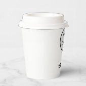 シンプルロゴモダン紙カップの追加 紙コップ (右)