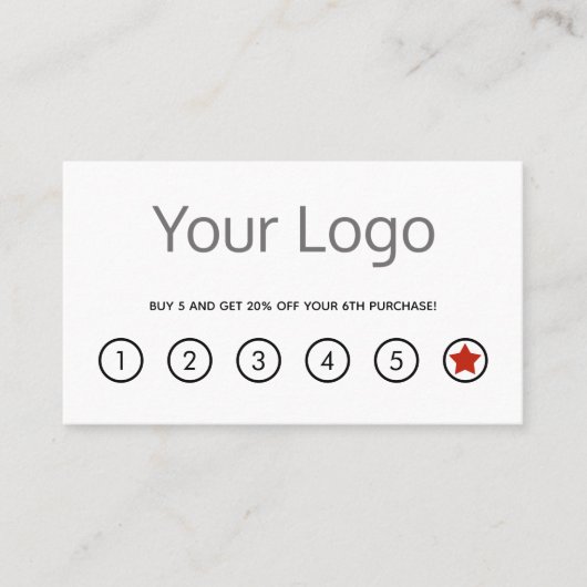 シンプルロゴロイヤリティカード ロイヤリティカード (正面)