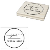 シンプルロゴ交換大型ゴム印 ラバースタンプ (押印)