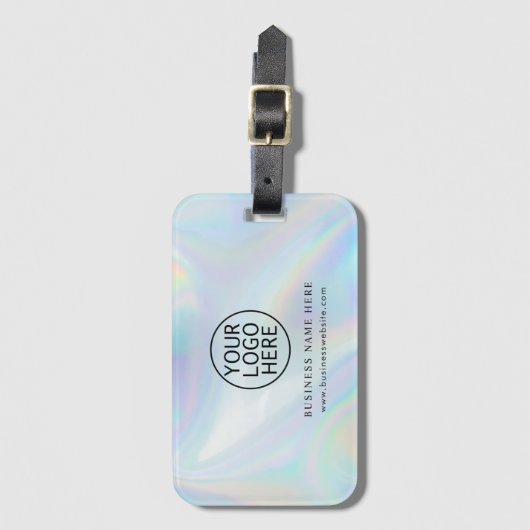 シンプルロゴ入社員カスタム名 ラゲッジタグ (正面縦)