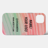 シンプルロゴ名の水の色を追加 Case-Mate iPhoneケース (裏面 (横))