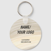 シンプルロゴ名を追加します水の色ke キーホルダー (正面)