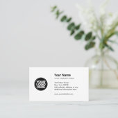 シンプルロゴ名刺 名刺 (スタンド正面)