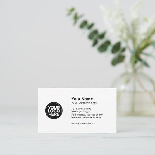 シンプルロゴ名刺 名刺 (スタンド正面)