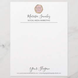 シンプルロゴ名Letterhead レターヘッド