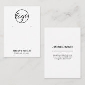 シンプルロゴ大型イヤリングディスプレイ 名刺 (正面/裏面)