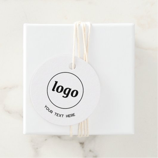 シンプルロゴ文字とQRコードのビジネス価格ラベル フェイバータグ (インサイチュ)