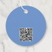 シンプルロゴ文字とQRコードのビジネス価格ラベル フェイバータグ (裏面)