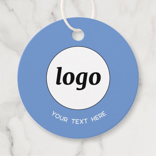 シンプルロゴ文字とQRコードのビジネス価格ラベル フェイバータグ (正面)