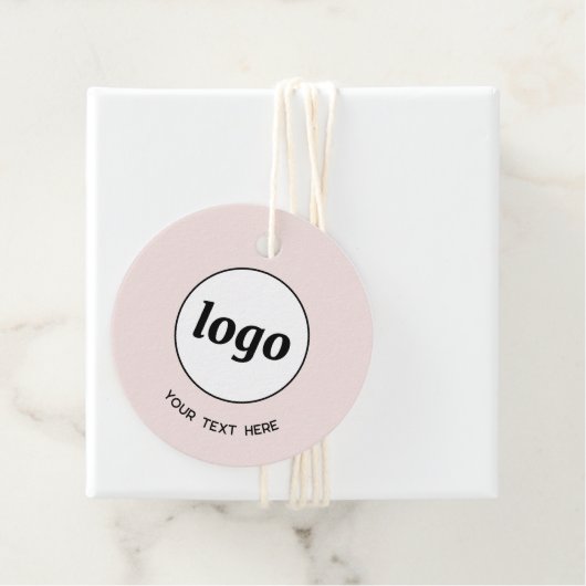 シンプルロゴ文字とQRコードのビジネス価格ラベル フェイバータグ (インサイチュ)