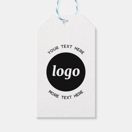 シンプルロゴ文字QRコードの販売価格または ギフトタグ (正面)