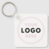 シンプルロゴ文字QR キーホルダー (正面)