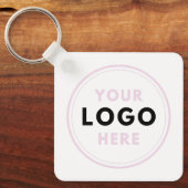 シンプルロゴ文字QR キーホルダー (正面)