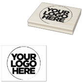 シンプルロゴ木製ラージ ラバースタンプ (押印)