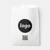 シンプルロゴ業務促進QRコード紙バッグ フェイバーバッグ (正面)