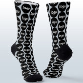 シンプルロゴ業務模様パウダーブルー ソックス