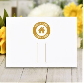 シンプルロゴ白髪クリップバレットディスプレイカード 名刺