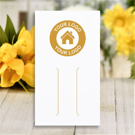 シンプルロゴ白髪クリップバレットディスプレイカード 名刺