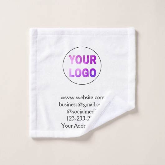 シンプルロゴ/デザインをここに文字posに追加 ウォッシュタオル (ウォッシュタオル)