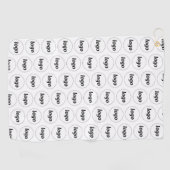 シンプルロゴ・パターンのビジネス・プロモーション ゴルフタオル (横)