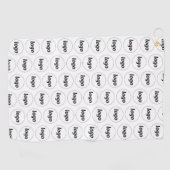 シンプルロゴ・パターンのビジネス・プロモーション ゴルフタオル (横)