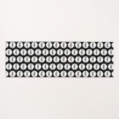 シンプルロゴ・パターンのビジネス・プロモーション ヨガマット (正面(横))