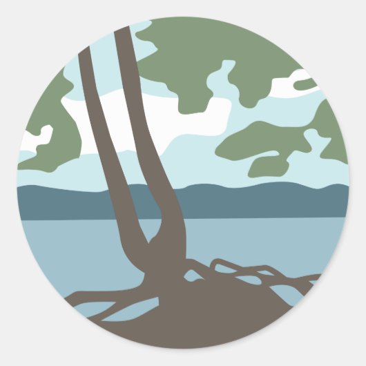 シンプルロゴ ラウンドシール (正面)