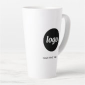 シンプルロゴ・文字事業 カフェラテマグ (右アングル)