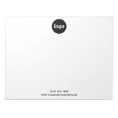 シンプルロゴ・文字事業 ノートパッド (正面)