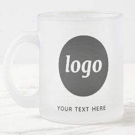 シンプルロゴ・文字事業 フロストグラスマグカップ