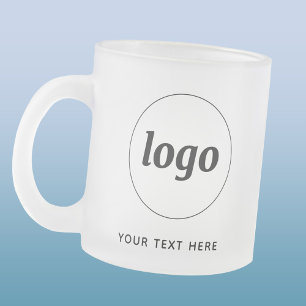 シンプルロゴ・文字事業 フロストグラスマグカップ