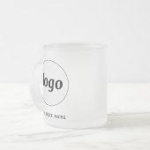 シンプルロゴ・文字事業 フロストグラスマグカップ (正面左)