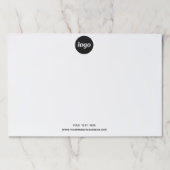 シンプルロゴ・文字事業 ペーパーパッド (正面)