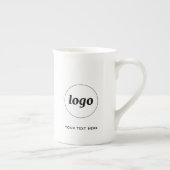 シンプルロゴ・文字事業 ボーンチャイナマグカップ (右)