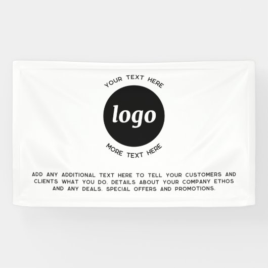 シンプルロゴ・文字事業 横断幕 (横)