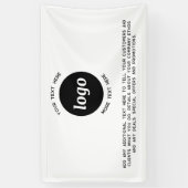 シンプルロゴ・文字事業 横断幕 (縦)