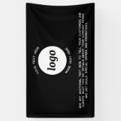 シンプルロゴ・文字事業 横断幕 (縦)