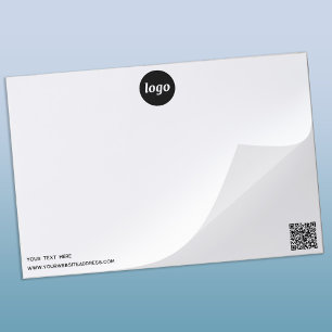 シンプルロゴQRコードおよび文字事業 ペーパーパッド