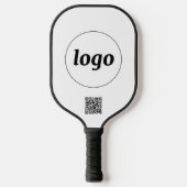 シンプルロゴQRコードビジネスのプロモーション ピックルボールラケット (正面)