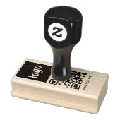 シンプルロゴQRコード文字 ラバースタンプ (スタンプ)